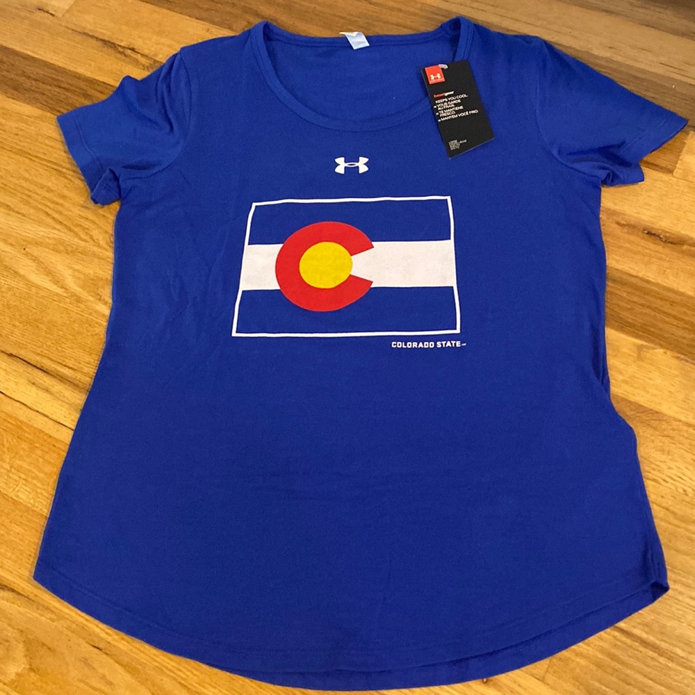 NWT Colorado State Under Armour Shirt - S
